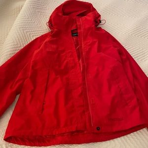 Marmot red women’s gore tex jacket